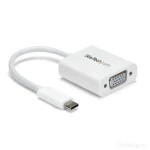 StarTech adaptér USB-C na VGA biela / 1920x1200 / 1080p (CDP2VGAW)
