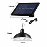 Verk Izoxis Solárne závesné LED lampy s diaľkovým ovládaním, IP44, 2200mAh čierna