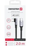 Swissten Dátový kábel pre notebooky USB-C - USBC 2m čierna / 100W (71506560)