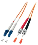 Equip LC/ST oranžová / Optický patchkábel / Multimode duplex OM2 / 10 m / LSZH plášť (254216)