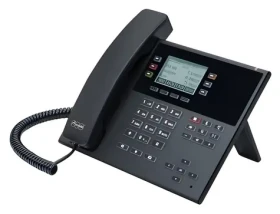 Auerswald Comfortel D-110 čierna / IP telefón / 3 linky / PoE / Handsfree / Displej 2,7" (90277)