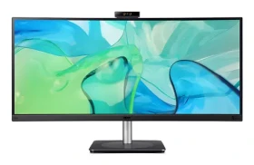 34" Acer CB343CURD čierna / Monitor / IPS / 3440x1440 / 60Hz / 4ms / HDMI+DP+USB-C / Kamera (UM.CB3EE.D02)