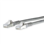 Metz Connect 1308450233-E RJ45 sieťové káble, prepojovacie káble CAT 6A S/FTP 0.20 m sivá dvojžilový tienený, bez halogénov, samozhášavý 1 ks; 1308450233-E
