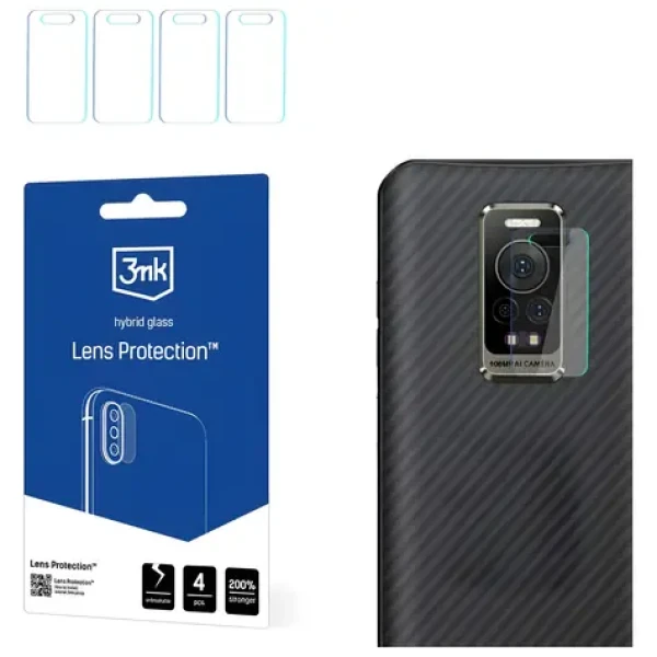 3MK Lens Protection Ulefone Armor 17 Pro / Ochranné sklo na fotoaparát / 7H / 0,16 mm / 4 ks
