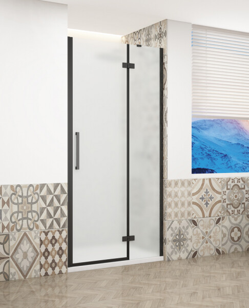 GELCO TRINITY BLACK dvere do niky pravé, 800 matné sklo, GT1280MR-B GT1280MR-B