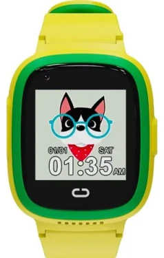 Canyon Sunny KW-48 žltá / Chytré detské hodinky / farebný displej / 4G audio/video hovory / GPS / IP67 (CNE-KW48YG)