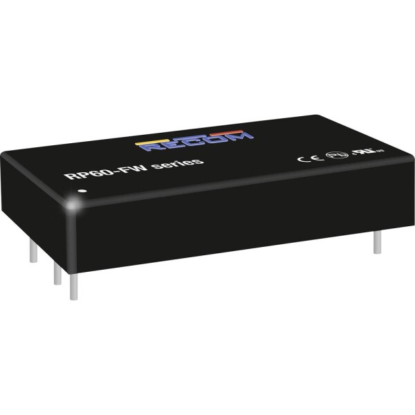 RECOM RPA60-2412SFW/N DC / DC menič napätia 5 A 60 W Počet výstupov: 1 x; RPA60-2412SFW/N