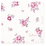 GREEN GATE Bavlnený obrúsok s čipkou Elba White