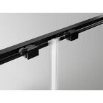 MEXEN/S - Exo sprchovací kút, posuvné dvere 105 x 100, transparent, čierna 8151-105-100-70-00