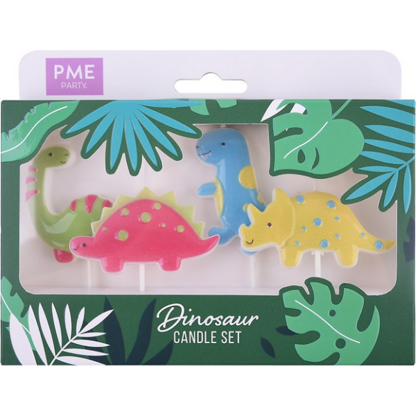 Tortové sviečky 4ks dinosaury PME PME