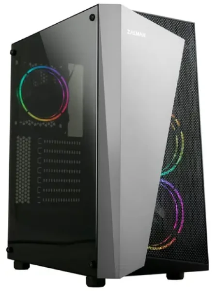 Zalman S4 PLUS čierna / Midi Tower / ATX / 1x USB 3.0 + 2x USB 2.0 / bez zdroja / priehľadná bočnica (S4 Plus)