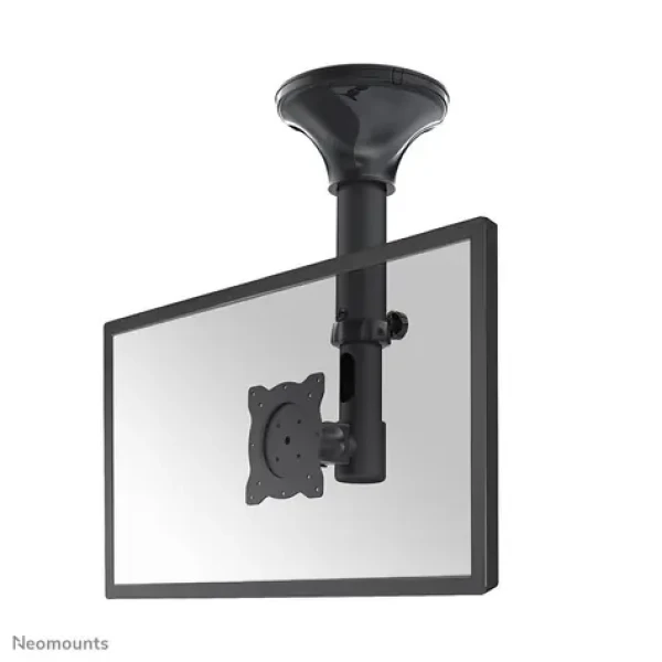 Neomounts FPMA-C025BLACK čierna / Stropný držiak / VESA 75-100mm / 10-30" / náklon 180 ° / nosnosť 12kg (FPMA-C025BLACK)