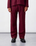Service Works Flannel Chef Pants Burgundy S