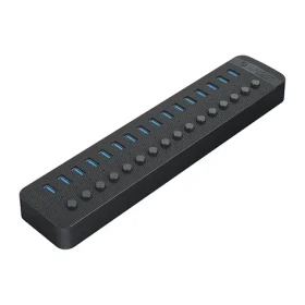 Orico CT2U3-16AB USB HUB s vypínačmi čierna / 16x USB-A 3.0
