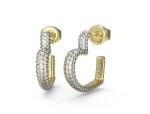 Guess Kruhové náušnice v tvare srdca Beloved JUBE05017JWYGT/U