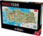 ANATOLIAN Panoramatické puzzle Mapa Turecka
