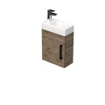 Kúpeľňová skrinka s umývadlom SAT Cube Way 40x47,5x20 cm dub Wellington mat CUBE320401DCDW CUBE320401DCDW