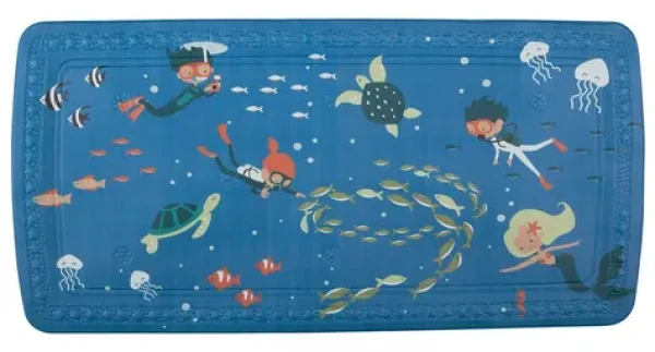 Spirella SCUBA DIVER protišmyková podložka do vane detský motív / PVC / 71 x 36 cm