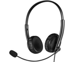 Sandberg 2in1 Office Headset čierna / slúchadlá s mikrofónom / 3.5 mm jack / USB / 1.5 m (126-21)