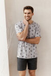 3391 PÁNSKE PYŽAMO ARCHIE S-2XL šedá 2XL