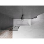 MEXEN/S - Velar L dvojkrídlová posuvná vaňová zástena 70 x 150, grafit, grafit kartáčovaná 896-070-003-41-66