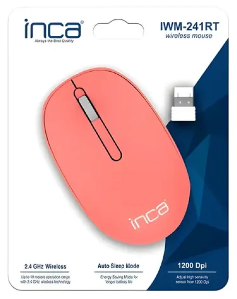 INCA IWM-241RT oranžová / Myš / Bezdrôtová 2.4 GHz / 1200 DPI / 3 tlačidlá (IWM-241RT)