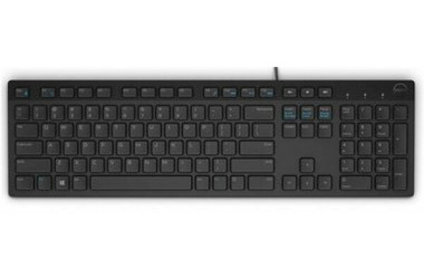 DELL KB-216 UK čierna / Multimediálna klávesnica / UK / IR / QWERTY / USB (580-ADGV)