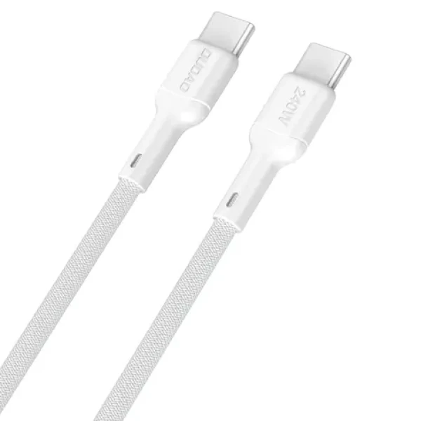 Dudao L9C Max biela / Dátový kábel / USB-C / USB-C / 240W / 2 m