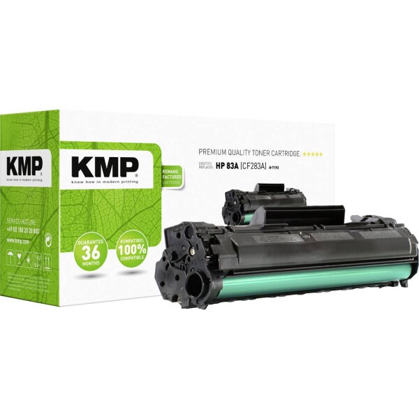 KMP H-T193 toner náhradný HP 83A, CF283A čierna 1600 Seiten kompatibilná náplň do tlačiarne; 2526,0000