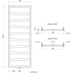 MEXEN - Zoom vykurovací rebrík/radiátor dekoratívny 1430 x 530 mm, 477 W, biela W130-1430-530-00-20