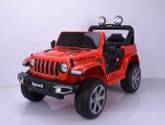 Mamido Mamido Elektrické autíčko SPEED 4x4 červené | 180W | EVA | LED | 2,4 Ghz | ECO koža | 12V7Ah