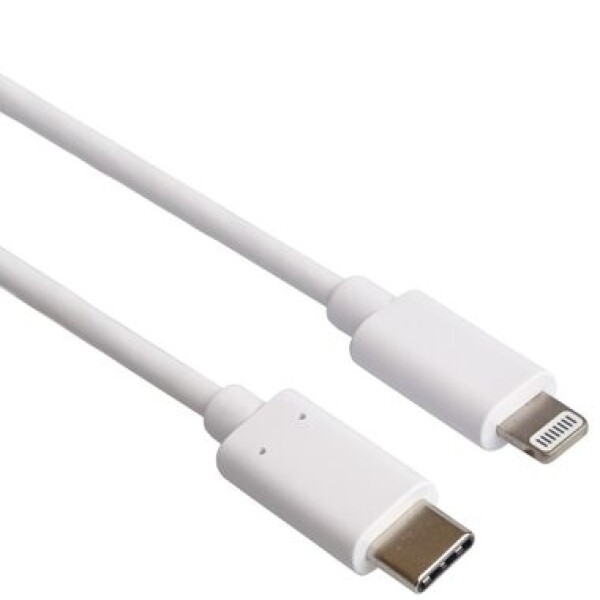 PremiumCord Lightning - USB-C nabíjací a dátový kábel MFi pre iPhone amp; iPad biela / 0.5m (kipod52)