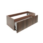 Kúpeľňová skrinka s umývadlom SAT Evolution 98x30x44,8 cm orech mat SATEVO100NAU2 SATEVO100NAU2