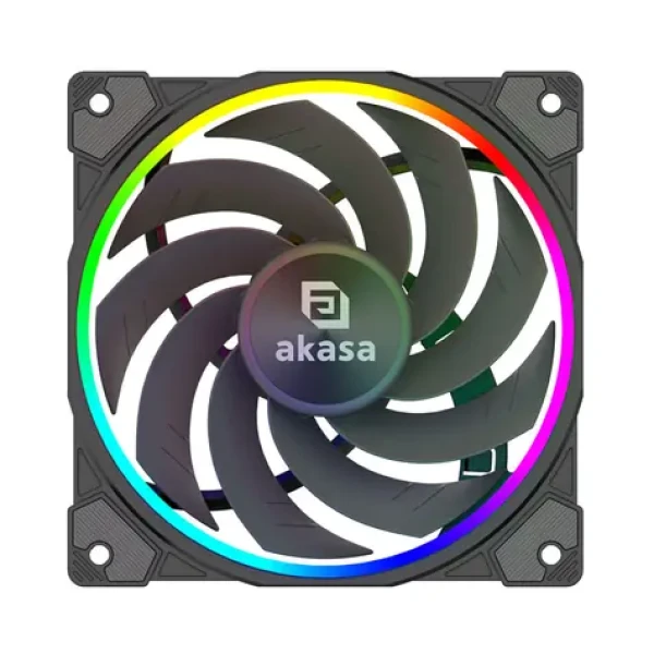 Akasa SOHO AR12 čierna / 120mm / Hydro Dynamic Bearing / 31.8 dB @ 2000 RPM / 58.3 CFM / 4-Pin PWM (AK-FN123)
