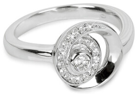 Silver Cat Strieborný prsteň so zirkónmi Beauty SC221 54 mm