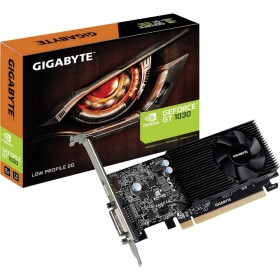 GIGABYTE GT 1030 Low Profile 2G / 1252-1506 MHz / 2GB GDDR5 6GHz / 64-bit / DVI-D + HDMI (GV-N1030D5-2GL)