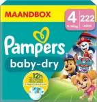 Pampers Baby Dry Paw Patrol 9-14kg (222 ks) / plienkové nohavičky / veľkosť 4 (9-14kg) (8700216146715)