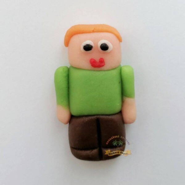 Figúrka na tortu Minecraft Alex 30 g z kokosovej hmoty - Fagos - Fagos