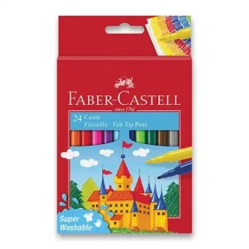 Faber-Castell Castle Fixy - papierová krabička 24 ks (554202)