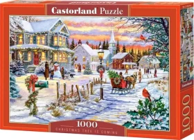 Castorland 105274-2 Puzzle Vianočný strom sa blíži