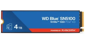 WD Blue SN5100 4TB / M.2 SSD 2280 NVMe / PCIe Gen4 x4 / čítanie: 6900 MBps / zápis: 6700 MBps / 5y (WDS400T5B0E)