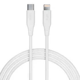 Allity AUC-02 Dátový kábel USB-C/Lightning 2m 27W biela (DATUSBC27WALL2WH)