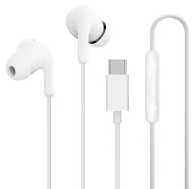 XIAOMI Type-C Earphones M2413E1 biela / Slúchadlá s mikrofónom / USB-C / 1,25 m (57983)