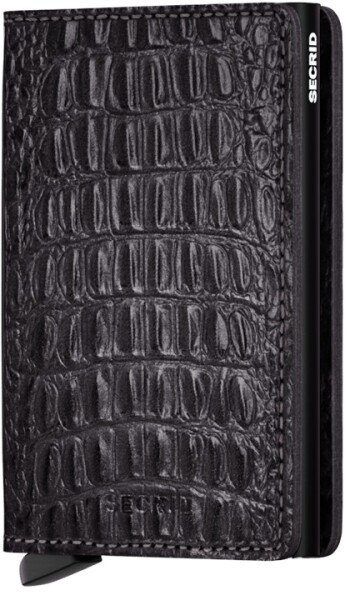 Kožená mini peňaženka Secrid Slimwallet Nile Black