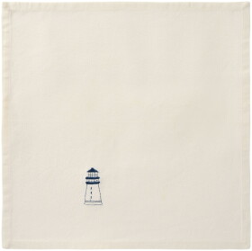 Ib Laursen Látkový obrúsok s výšivkou Atlantis Blue lighthouse