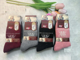 WiK SO&LI 002 Dámske ponožky Angora 018 35-42 kaštanové 35-38