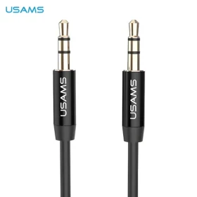 USAMS YP-01 Audio kábel Jack 3,5 mm (M) - Jack 3,5 mm (M) čierna / Audio kábel / prepojovací / 1 m (YP101)