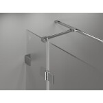 MEXEN/S - Lunar T sprchovací kút dvere krídlové pravá 90 x 80, transparent, chróm 834T-090-080-01-00-P