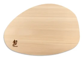 KAI Shun Hinoki M Doska / oválne / japonský cyprus / 32 × 23 × 2 cm (DM-0812)