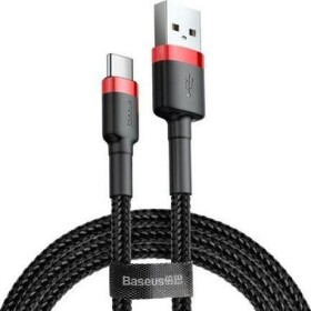 Baseus CATKLF-U91 kábel USB-A na USB-C čierno-červená / 3 m (CATKLF-U91)